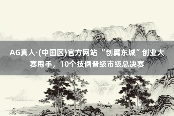 AG真人·(中国区)官方网站 “创翼东城”创业大赛甩手,10个技俩晋级市级总决赛
