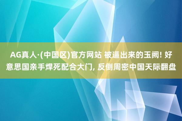 AG真人·(中国区)官方网站 被逼出来的玉阙! 好意思国亲手焊死配合大门, 反倒周密中国天际翻盘