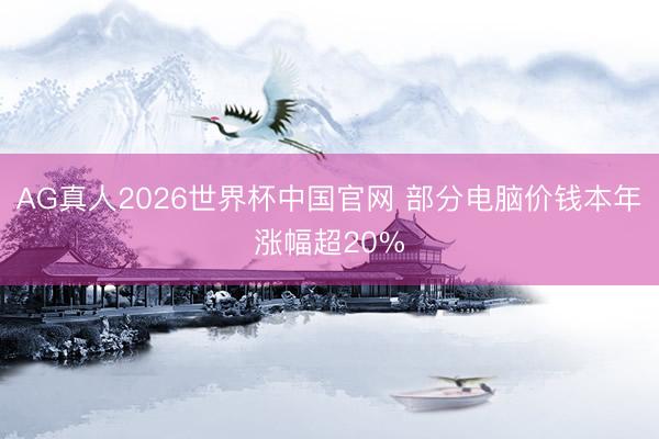 AG真人2026世界杯中国官网 部分电脑价钱本年涨幅超20%